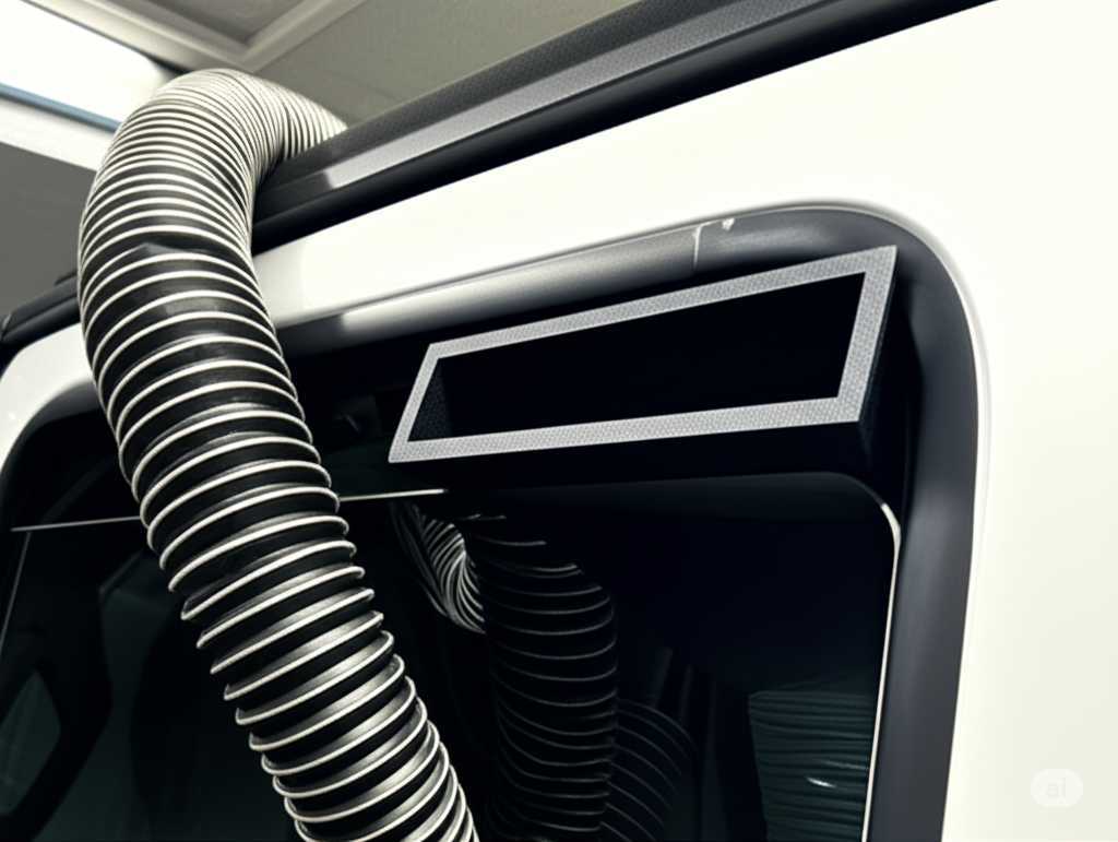 EcoFlow Wave 2 & 3 Window Duct Adapter - 5" Exhaust / 6" Intake (Square Profile)