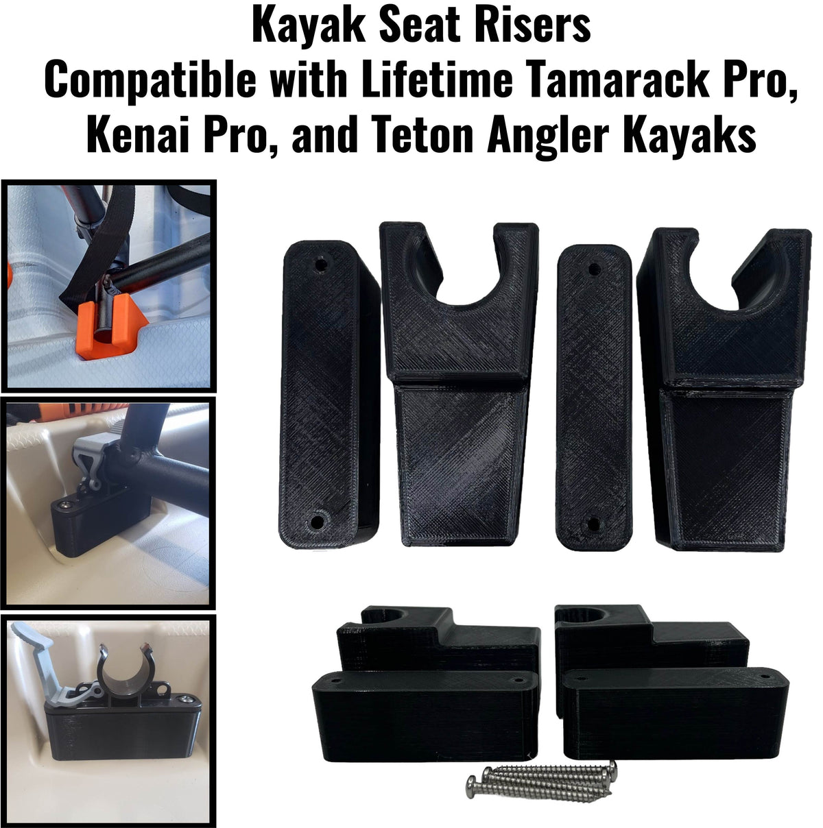 Lifetime Kayak Seat Riser for Tamarack Pro, Kenai Pro, and Teton Angler kayak (NO SEAT INCLUDED)