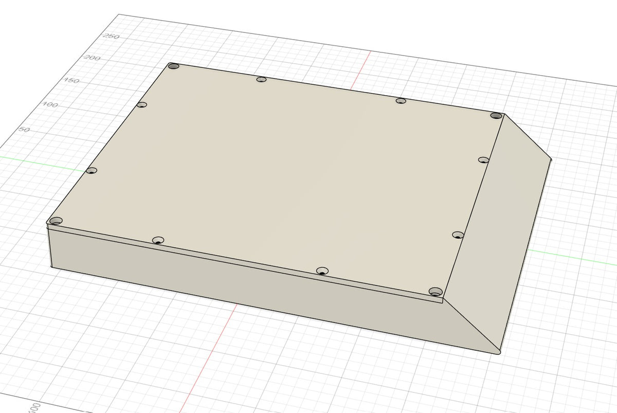 A 3D rendered image of a low-profile magnetic mount designed for securing Starlink Mini to vehicles like RVs, trucks, and cars.