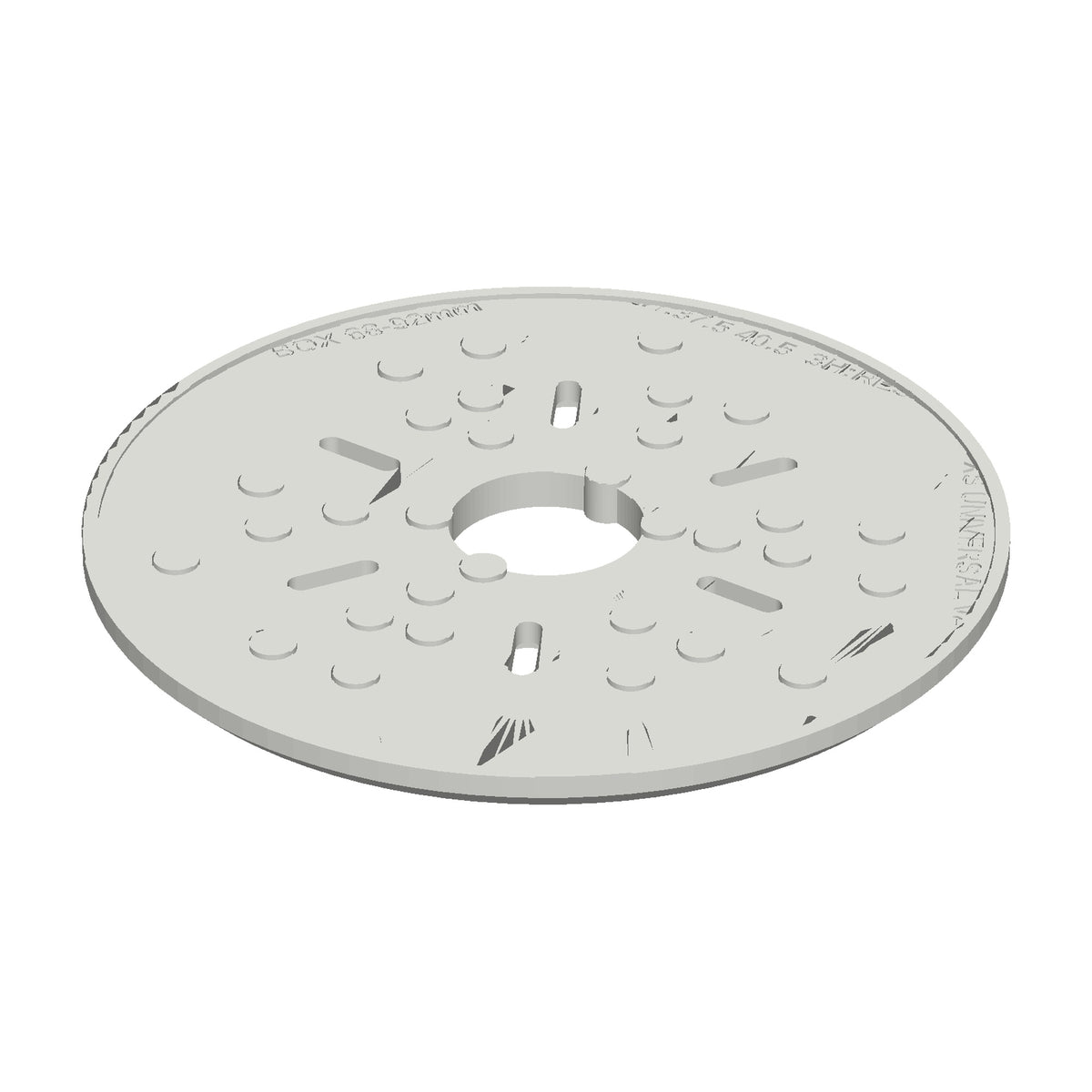 Zephyr's Market Adapter Plate for X-Sense Smoke & CO Alarms, Universal Fit