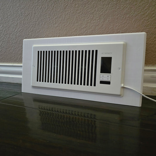 Smart Vent / Booster Fan Adapter for Baseboard Diffusers | Optimize HVAC Airflow