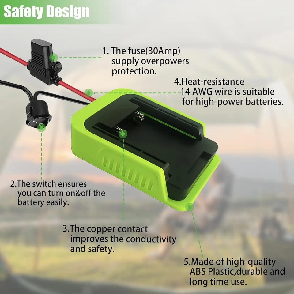 Starlink Mini To Ryobi 40V Battery Power Supply Adapter - Battery MOD for Starlink Mini