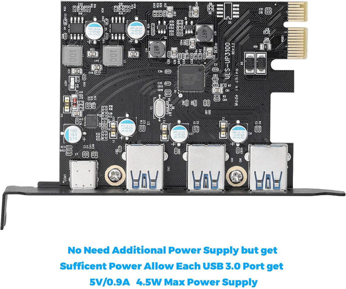 USB 3.1 Type-A & Type C MAC PRO PCIe Card - Plug and Play!! Supports 3,1 4,1 5,1