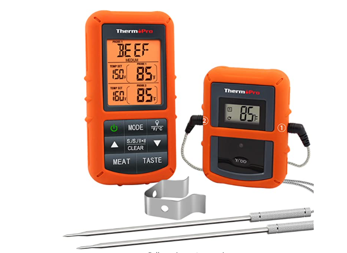 ThermoPro TP-20S Dual Probe Wireless Digital Cooking Thermometer