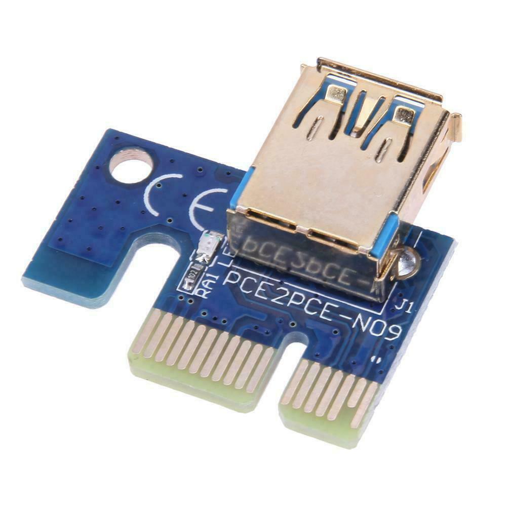 GPU Riser Card PCI-E Ver009s 1x to 16x USB Miner